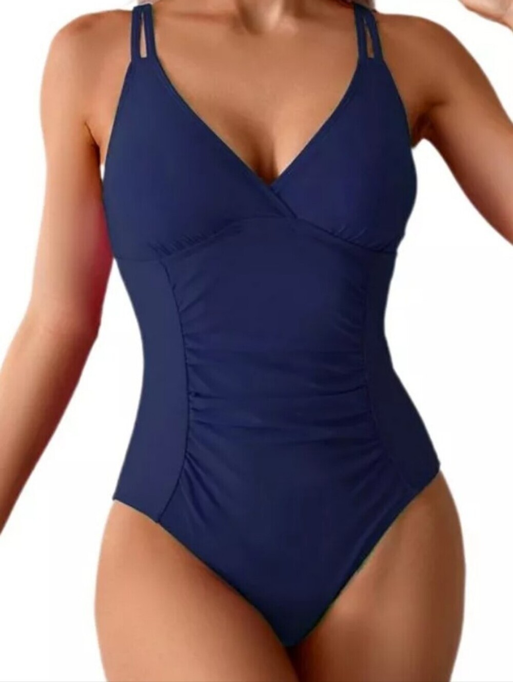 NWT, Yefashion Purple V-Neck One-Piece Swimsuit - Women Swim.Size XL